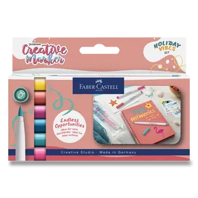 Popisovače Faber-Castell Creative Holiday Vibes - 6 ks